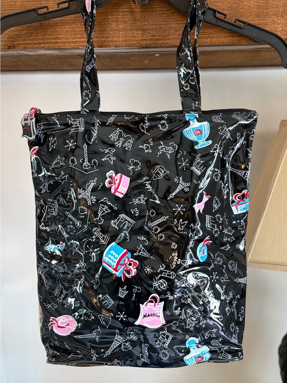 Nick & Nora "Shopping in Paris" Tote Bag